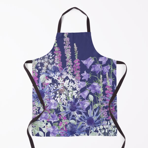 Item preview, Sea Holly, Campanula, White Alliums & Purple Loosestrife designed and sold by Fiona Calder Designs.