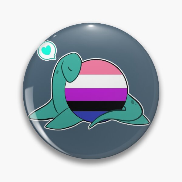 Item preview, Nessie Genderfluid pride designed and sold by Dinojames.