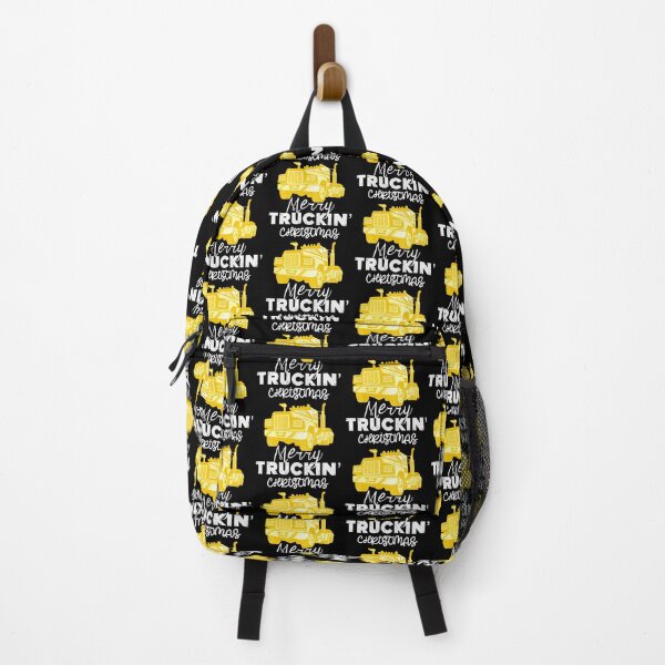 Item preview, Merry Truckin Christmas Yellow Black Festive Gift For Trucker Truck Driver designed and sold by Sunny Collections.