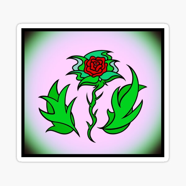 FLWR 10 green Sticker