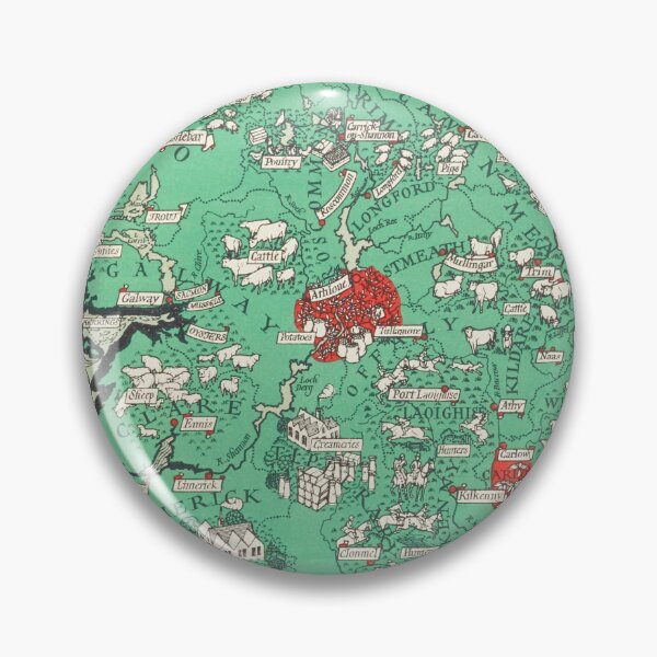 Item preview, vintage map of ireland designed and sold by SFTStudio.