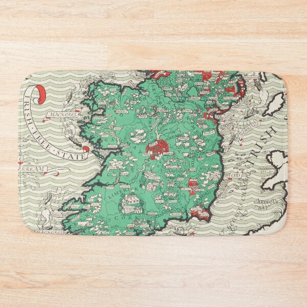 Item preview, vintage map of ireland designed and sold by SFTStudio.