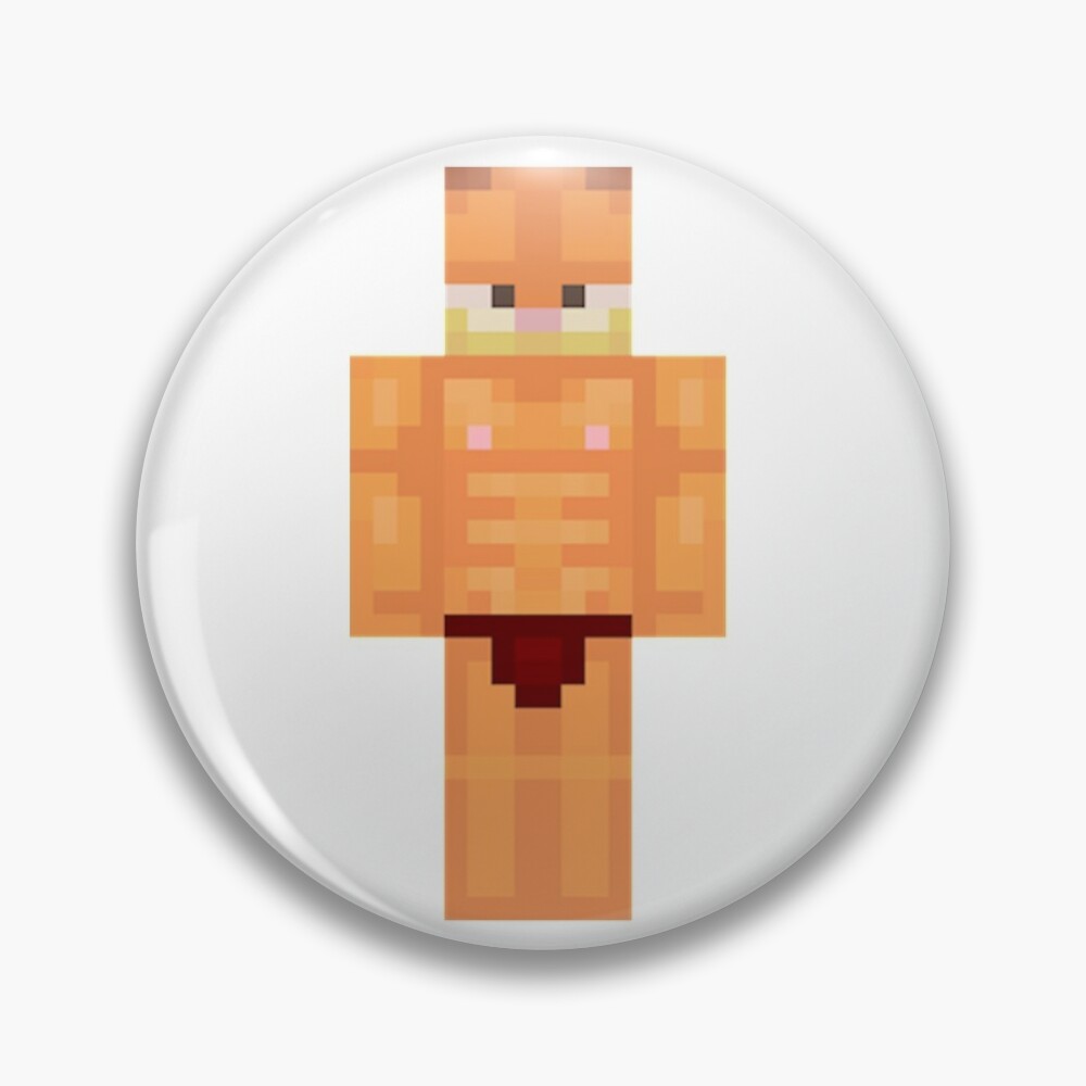 Buff Garfield Minecraft Skin | Sticker