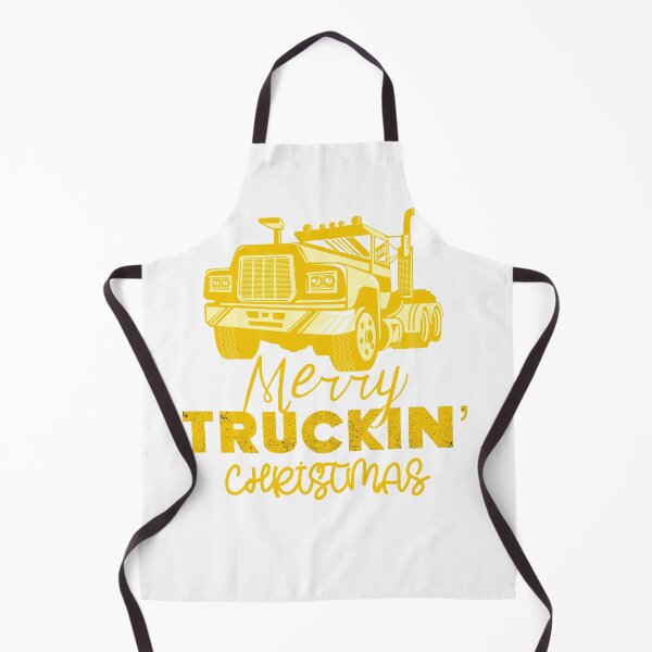 Item preview, Merry Truckin Christmas Yellow Festive Gift For Trucker Truck Driver designed and sold by Sunny Collections.