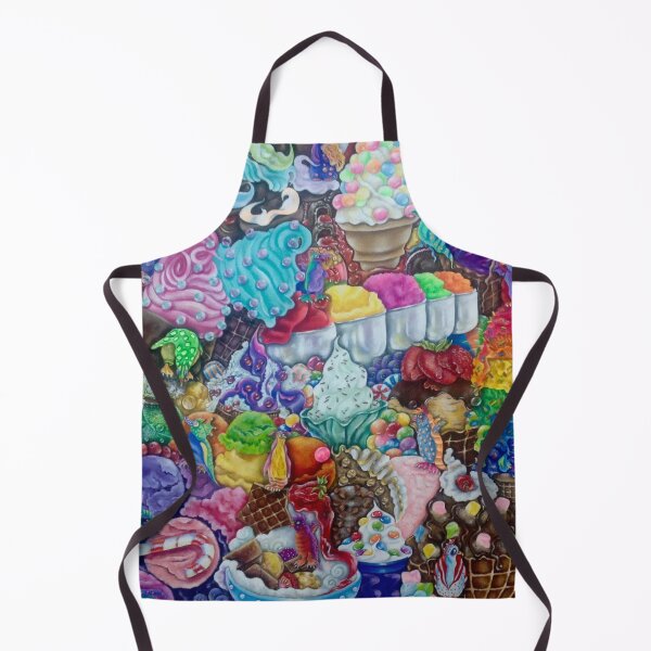 Item preview, Ice cream, sweet fruits, and chocolates with strong and vibrant colors, by de Caso Art paintings  designed and sold by decasoart.