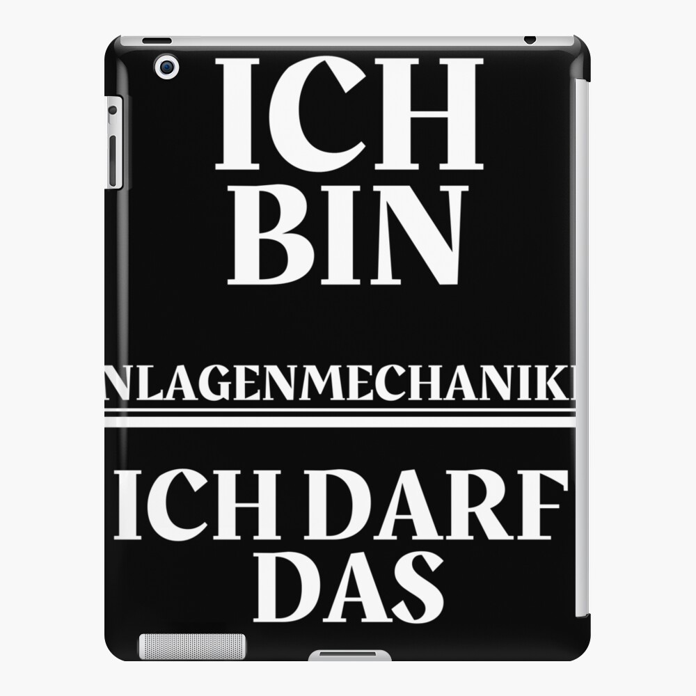 "anlagenmechaniker lustige sprüche Berufe" iPad Case & Skin by
