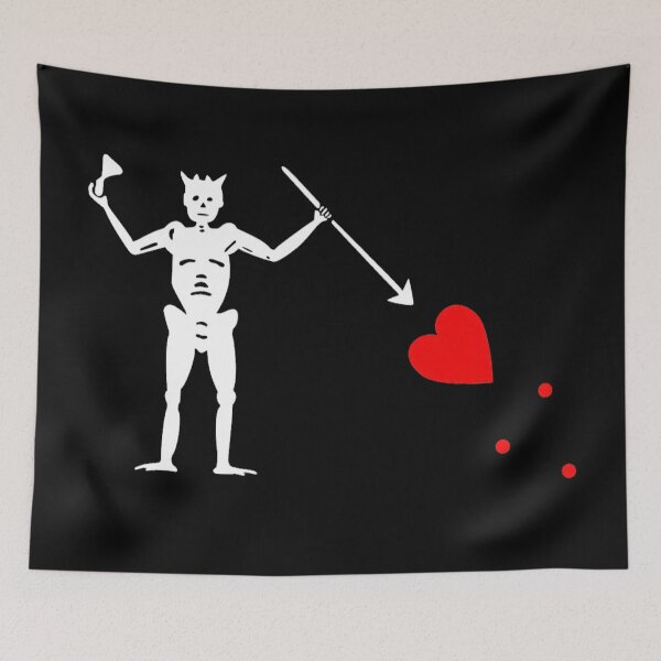 Aperçu de l'œuvre Drapeau pirate d'Edward Teach (Barbe Noire) créée et vendue par DotorEaon.
