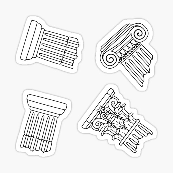 Item preview, Dark Academia: Greek Column Pattern (ver. 1) designed and sold by ElectricFangs.