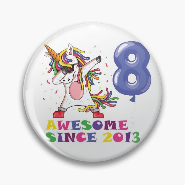 Item preview, Cute Birthday Gift Unicorn Awesome Since 2013 designed and sold by Suhy.
