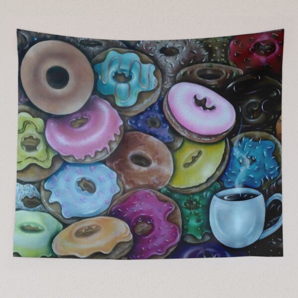 Item preview, Delicious donuts and hot coffee to enjoy the afternoon designed and sold by decasoart.