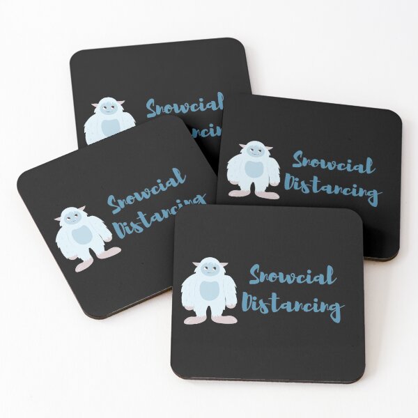 Item preview, Snowcial Distancing Snow Monster designed and sold by JessyDesigns.