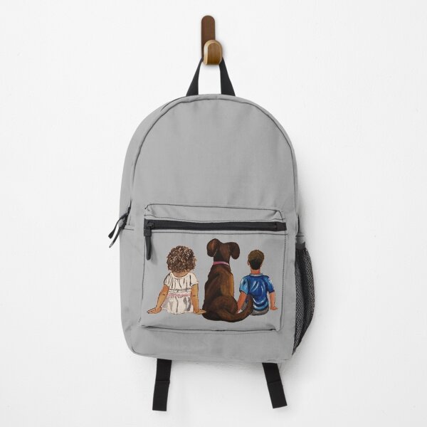 Item preview, Oil painting of kids sitting with a dog on a beach on a fine sunny day designed and sold by Abha-Hues.