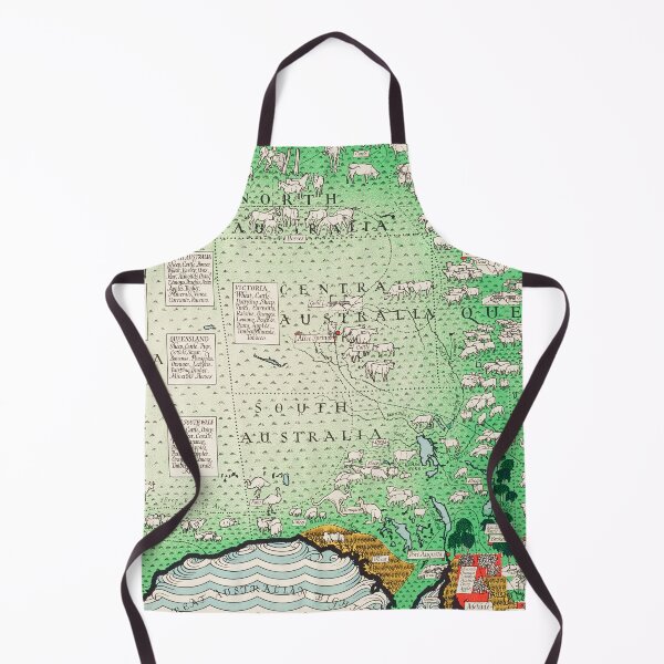 Item preview, Vintage Map of Australia designed and sold by SFTStudio.