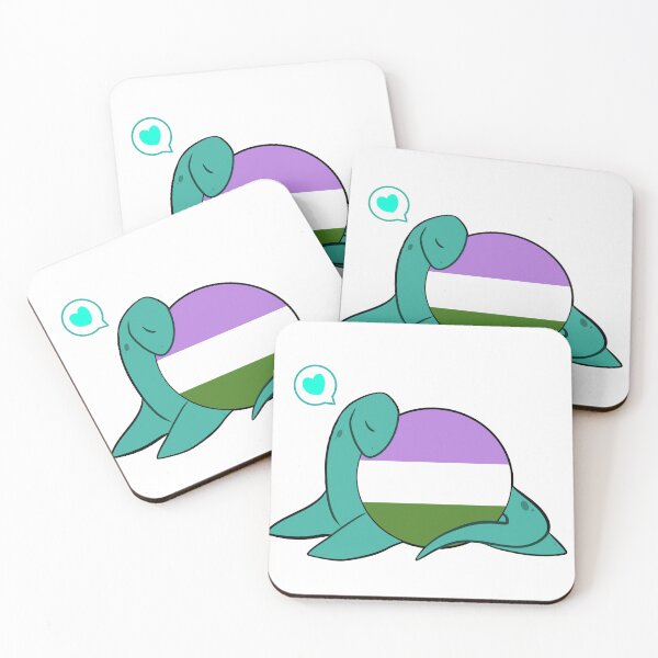 Item preview, Nessie Genderqueer pride designed and sold by Dinojames.
