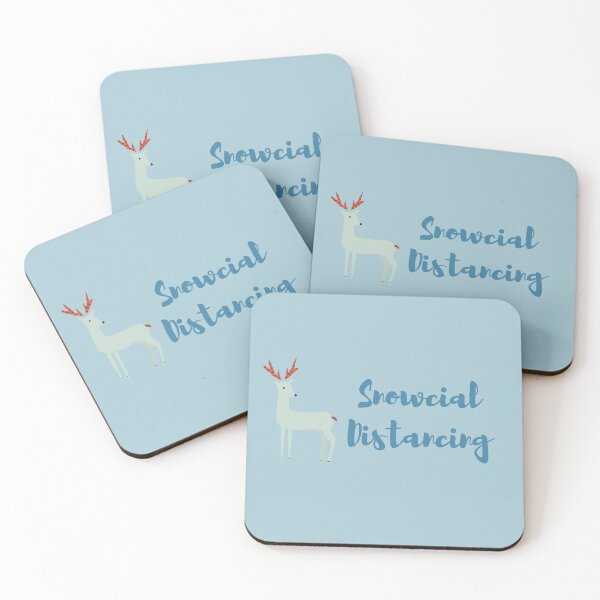 Item preview, Snowcial Distancing Deer designed and sold by JessyDesigns.