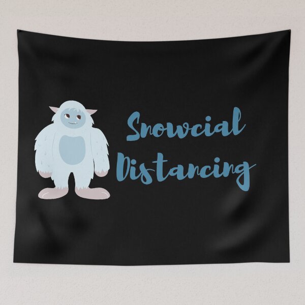Item preview, Snowcial Distancing Snow Monster designed and sold by JessyDesigns.