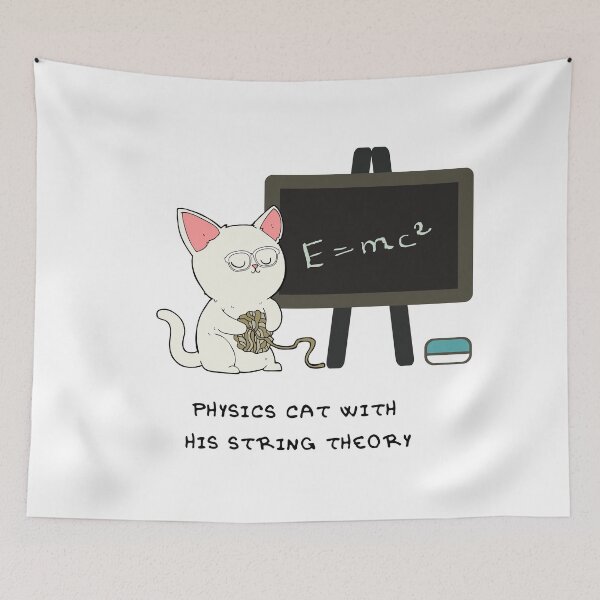 Item preview, Physics Cat with his string theory designed and sold by Serotonin4u.