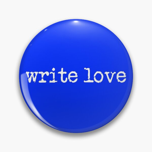 Item preview, write love in white on blue designed and sold by TeaRoseWriter.