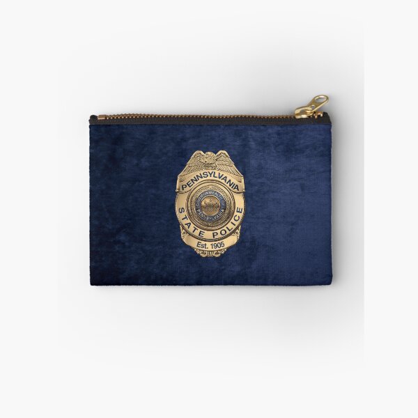 Item preview, Pennsylvania State Police - PSP Badge over Blue Velvet designed and sold by Serge Averbukh Art Studio.