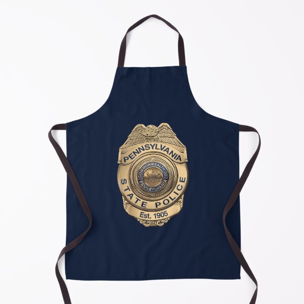 Item preview, Pennsylvania State Police - PSP Badge over Blue Velvet designed and sold by Serge Averbukh Art Studio.