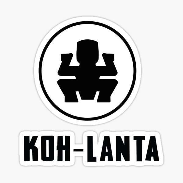 Koh-lanta noir Sticker