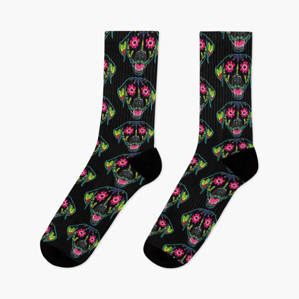 Item preview, Black Labrador- Retriever in Black- Day of the Dead Lab Sugar Skull Dog designed and sold by Rid1.