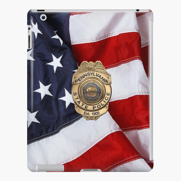 Pennsylvania State Police - PSP Badge over American Flag iPad Case & Skin  for Sale by Serge Averbukh