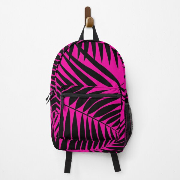 Item preview, Kona Palms Hawaiian Leaf - Magenta & Black designed and sold by DriveIndustries.