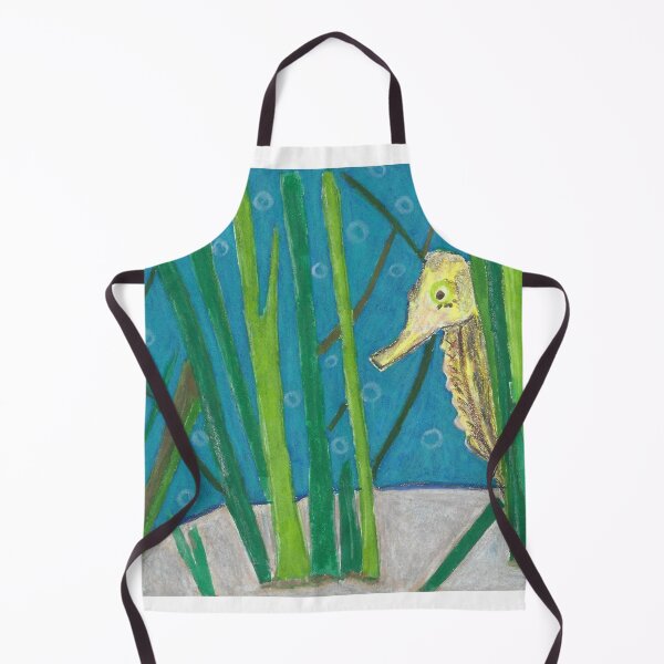 Item preview, Peekaboo Seahorse Looking Around Plants in the Sea designed and sold by AliCatOriginals.