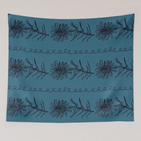 Item preview, Sideways Contour Flower designed and sold by RepeatCandy.