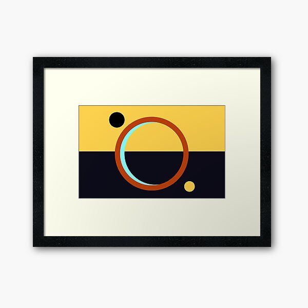 The Expanse Martian Flag Mars Logo Sign Lámina enmarcada