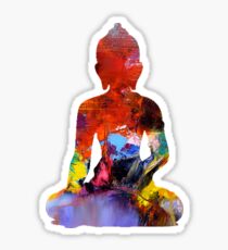 Tiny Painted Buddha Sticker