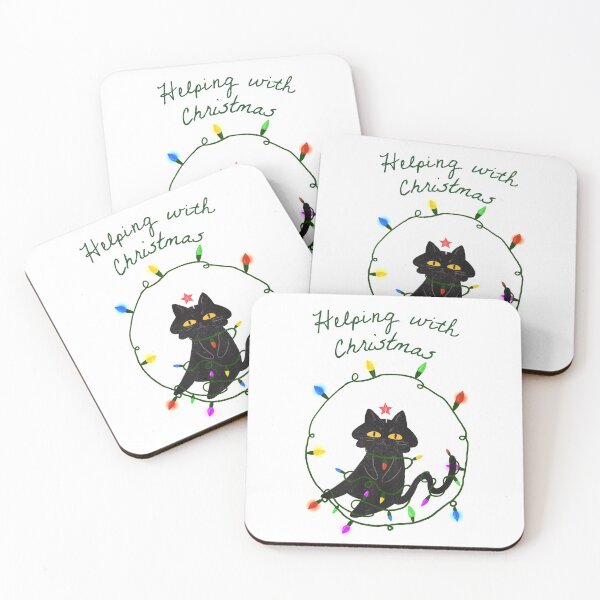 Item preview, Cat Helping with Christmas designed and sold by Jaime Ortiz.