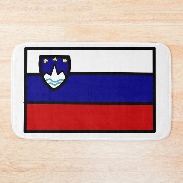 Item preview, Slovenia Flag Drawn White designed and sold by jesumedina.