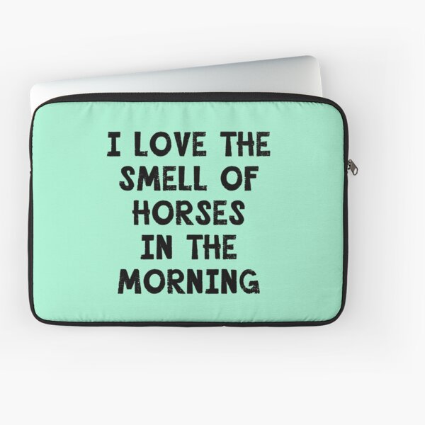 Aperçu de l'œuvre  J'aime l'odeur des chevaux le matin créée et vendue par Greenbaby.