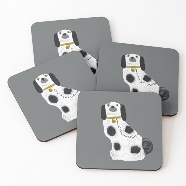 Item preview, Staffordshire China dog on grey 1 designed and sold by marthaseahorse.