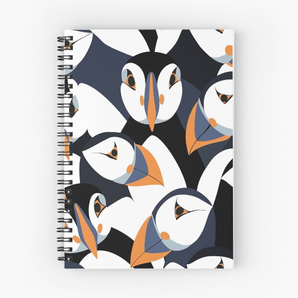 Item preview, Puffins with orange beaks designed and sold by Griffletta.