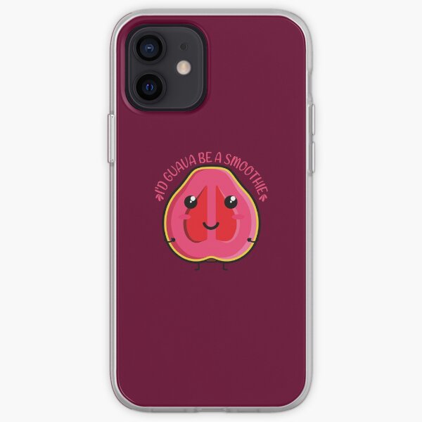 I'd guava be a smoothie Kawaii Guava iPhone Soft Case