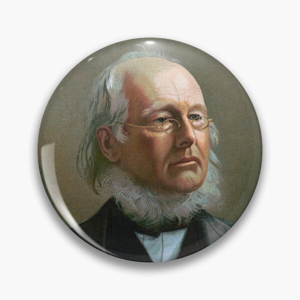 Artikelvorschau, Horace Greeley Lithographie-Porträt entworfen und verkauft von warishellstore.