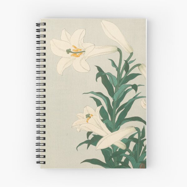 Item preview, White Lilies by Ohara Koson designed and sold by Vintage Wall Art.