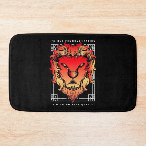 Item preview, I'm not procrastinating I'm doing Side Quests - RPG Lion designed and sold by Kaos Urbanwear.