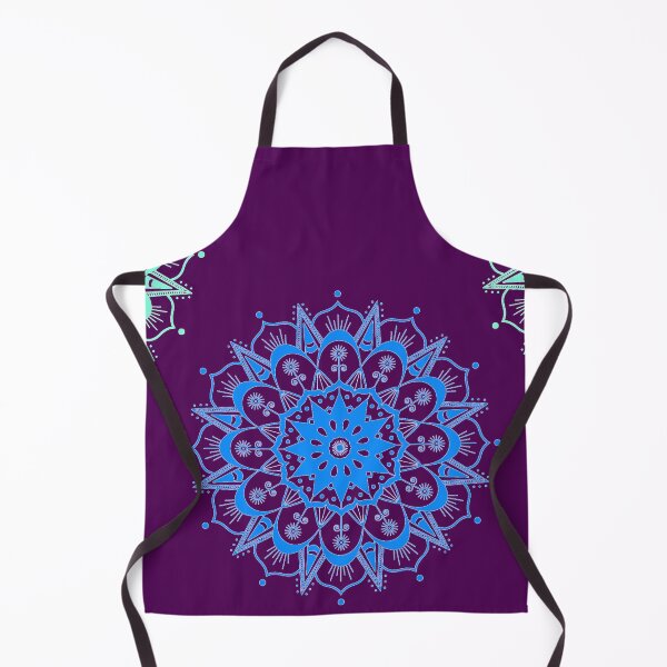 Item preview, Mandala in Aubergine Purple Teal and Blue designed and sold by ittybittyowl.