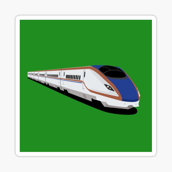 Vista previa del artículo con la obra «Tren bala Shinkansen E7 - Tokio, Japón», diseñado y vendido por JonesyDave.
