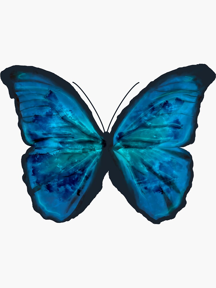 Blue Morpho Butterfly  Sticker for Sale by smithhgraphics