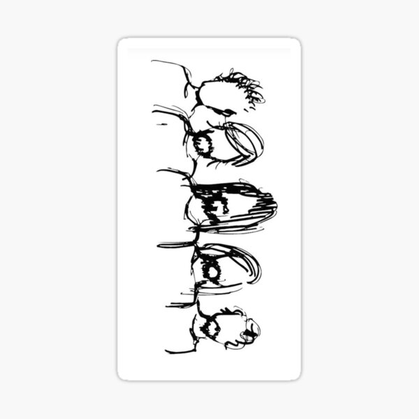 Foo Fighters Drawing Sticker