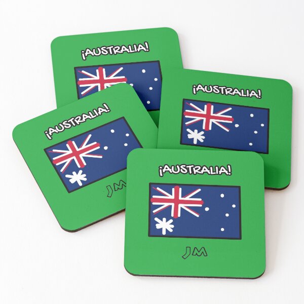 Item preview, Australia Flag Drawn Green designed and sold by jesumedina.