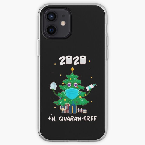 Santa With Face Mask Christmas 2020 Family Pajamas Xmas Gift iPhone Soft Case