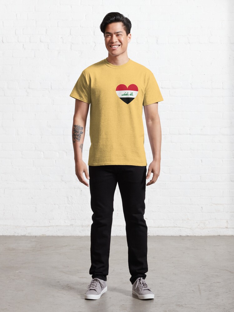 Iraq love flag heart علم العراق حب قلب Classic T-Shirt for Sale by  foreveryone