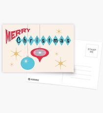 Retro Weihnachten Postkarten