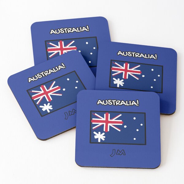 Item preview, Australia Flag Drawn Blue designed and sold by jesumedina.